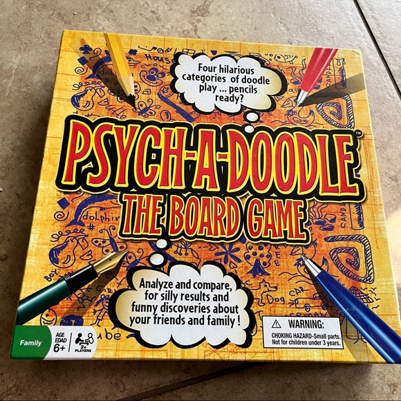 Psych-a-doodle the board game. Family game night. Complete with ALL pieces! - Picture 6 of 7